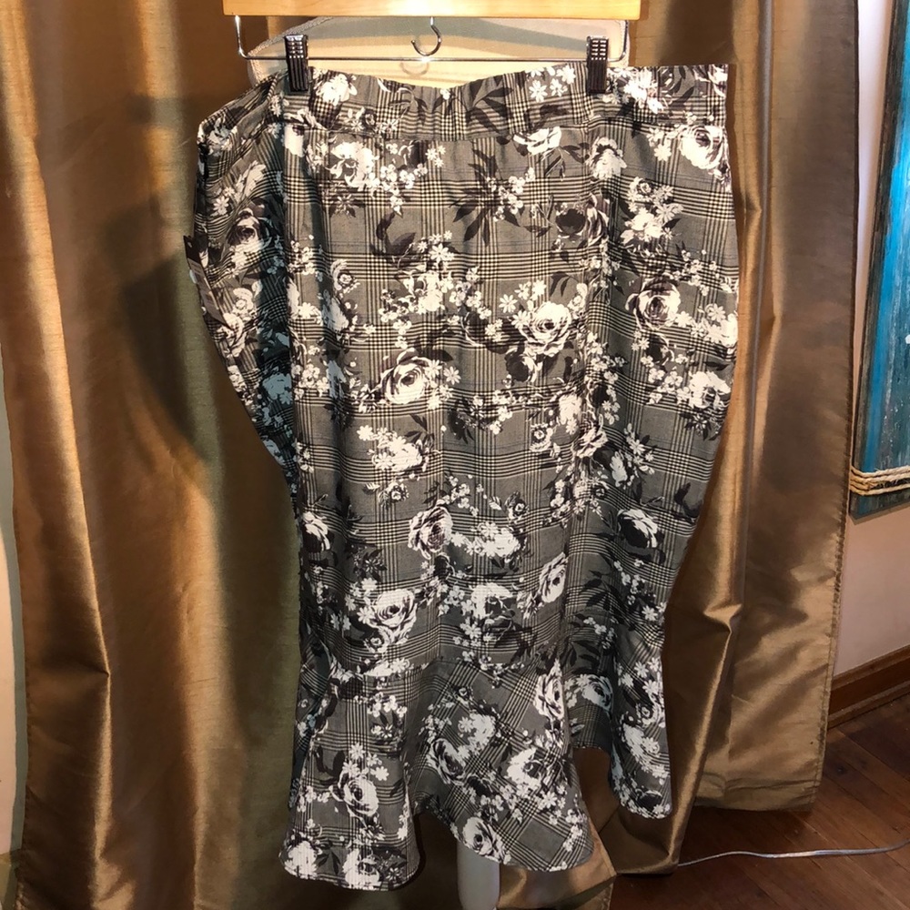 💜NWT RACHEL ROY Gray Asymmetrical Ruffle Sk… - Picture 7 of 9